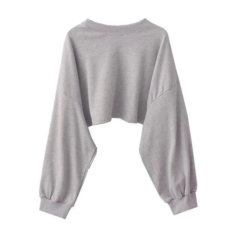 Pecsona Women's Long Sleeve Streetwear Sweatshirt