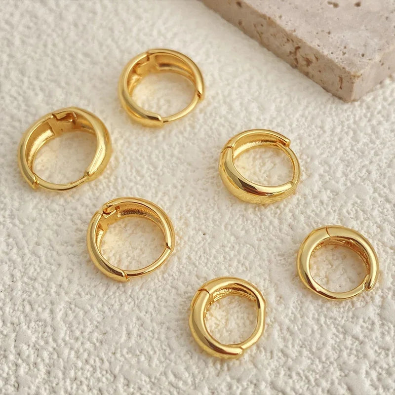Filipino Gold Hoop Earrings Set
