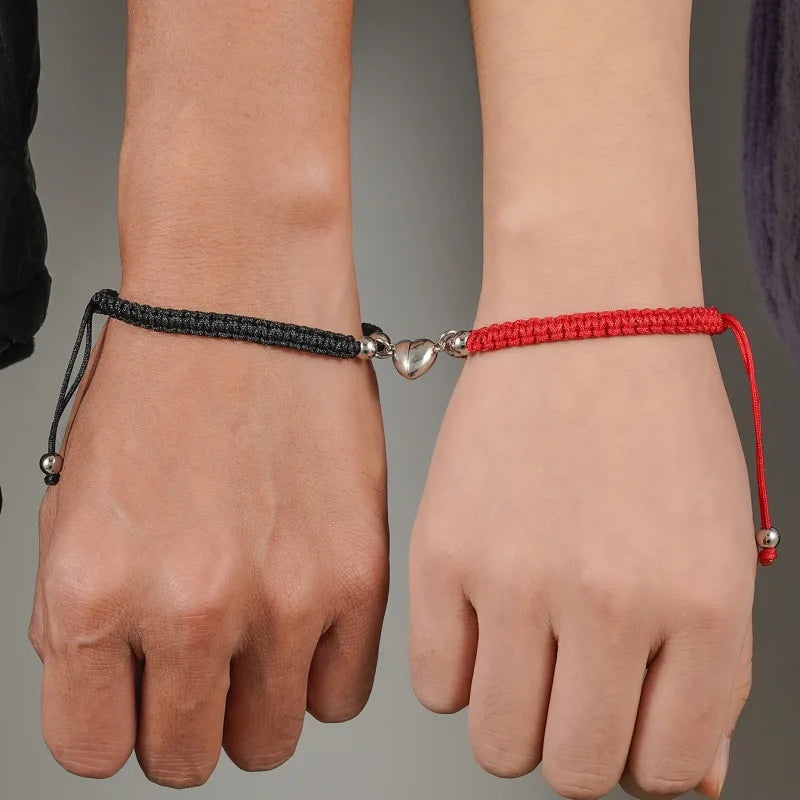 Handmade Heart Magnet Bracelets