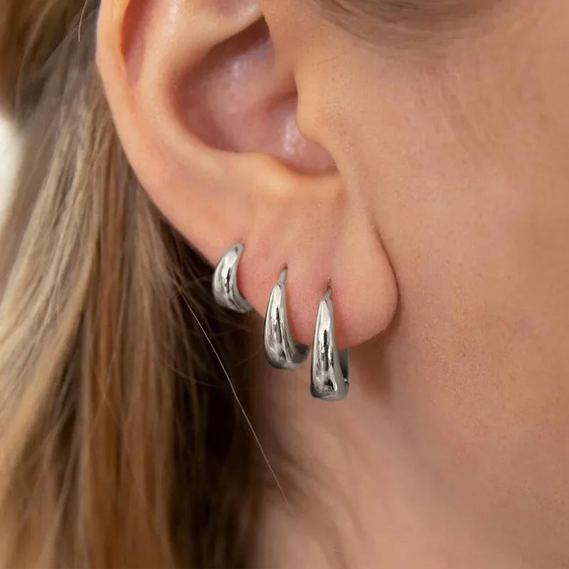 Filipino Gold Hoop Earrings Set