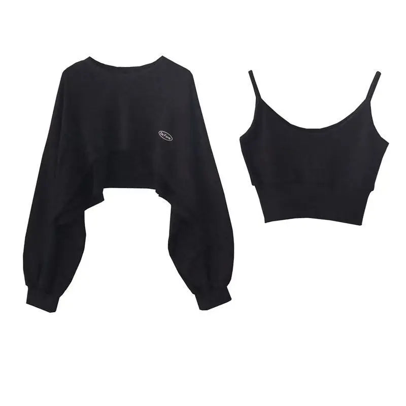 Pecsona Women's Long Sleeve Streetwear Sweatshirt