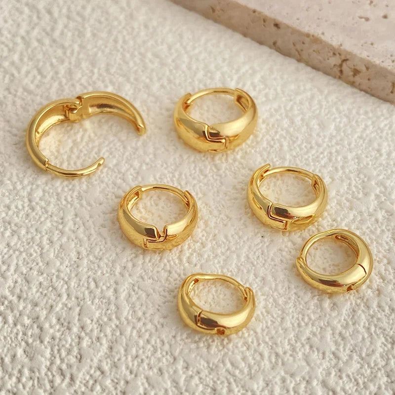 Filipino Gold Hoop Earrings Set