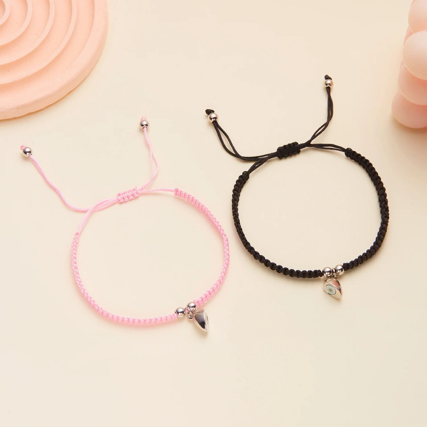 Handmade Heart Magnet Bracelets