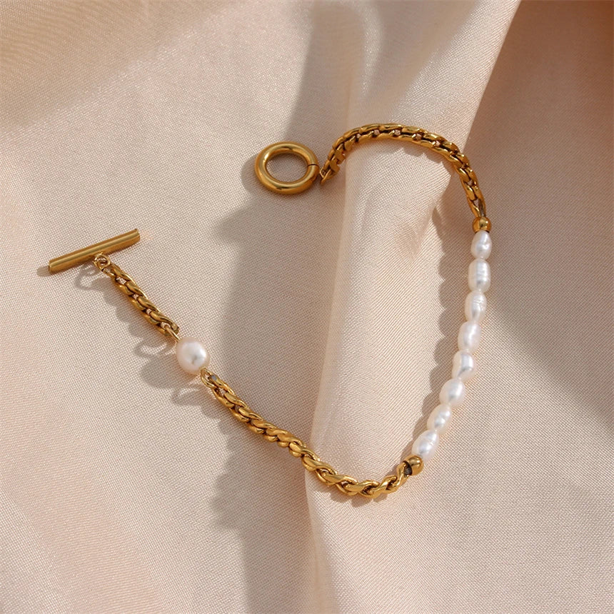 Japanese Pearl Chain Bracelet