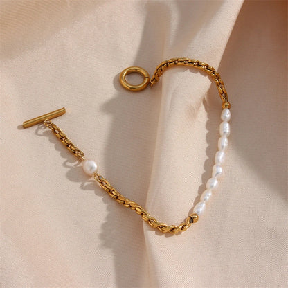 Japanese Pearl Chain Bracelet