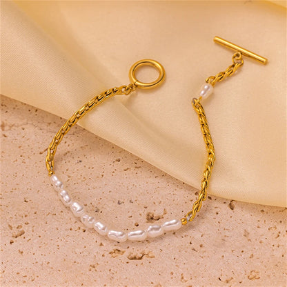 Japanese Pearl Chain Bracelet