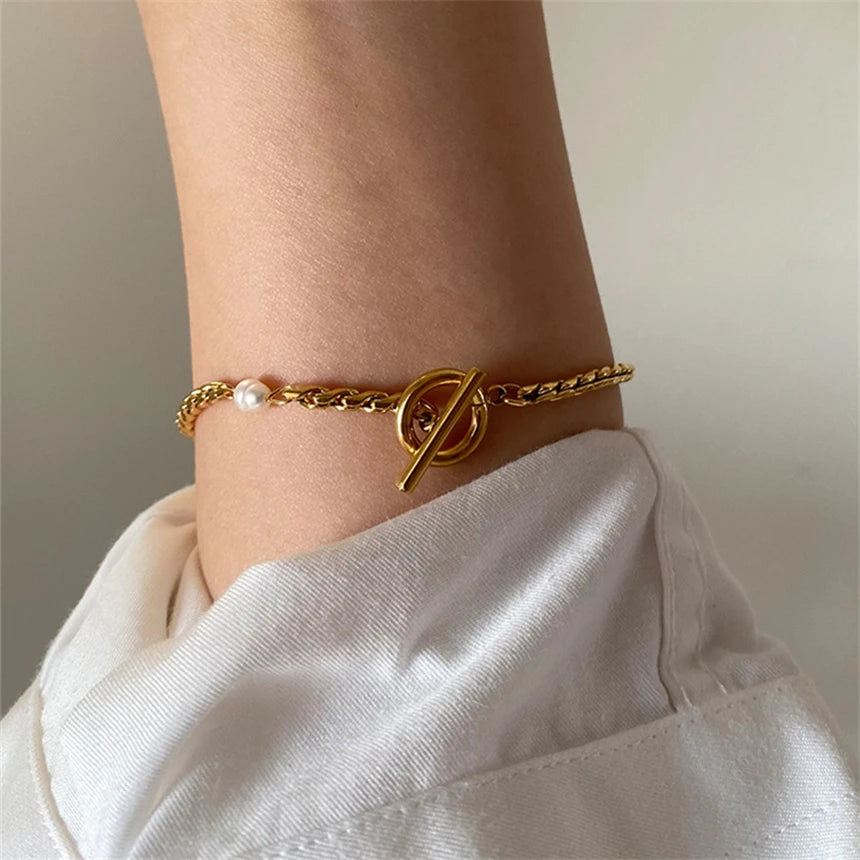 Japanese Pearl Chain Bracelet