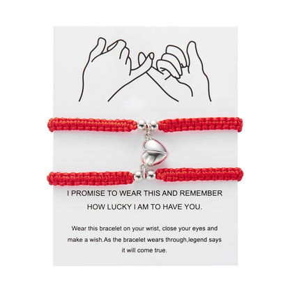 Handmade Heart Magnet Bracelets