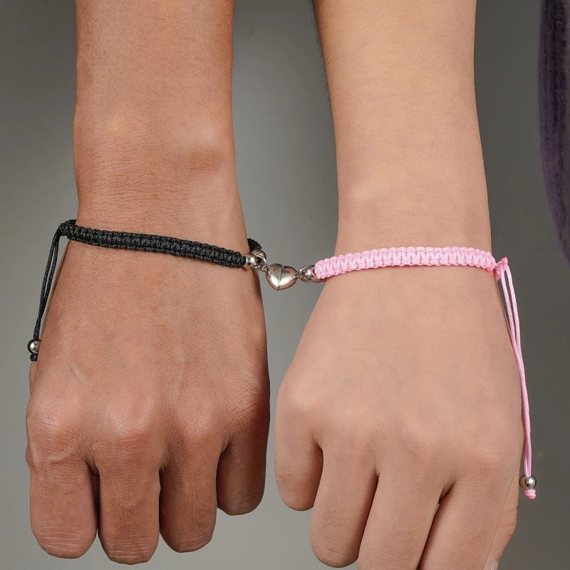 Handmade Heart Magnet Bracelets