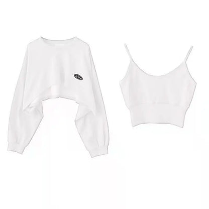 Pecsona Women's Long Sleeve Streetwear Sweatshirt