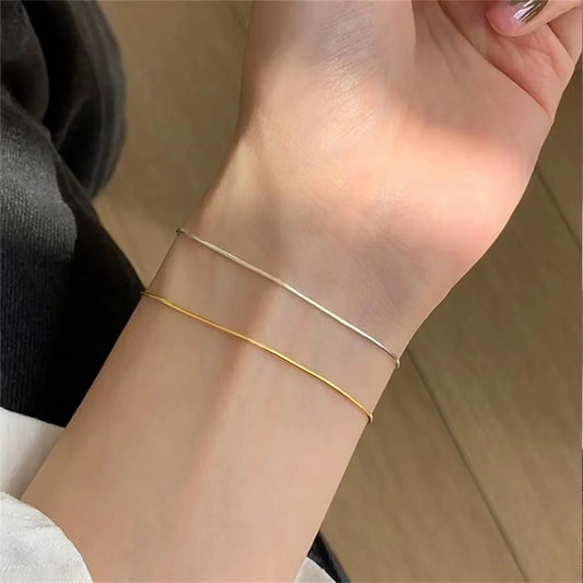 Filipino Dainty Gold Chain Bracelet