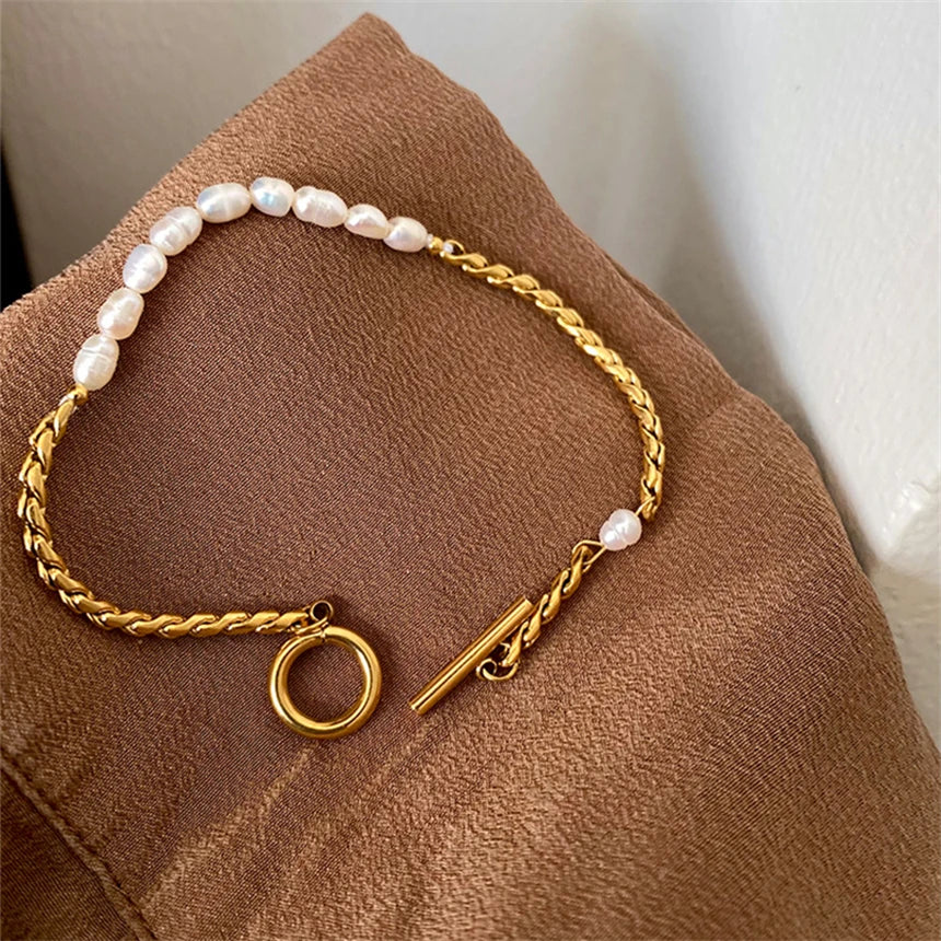 Japanese Pearl Chain Bracelet