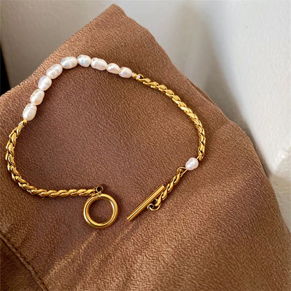 Japanese Pearl Chain Bracelet