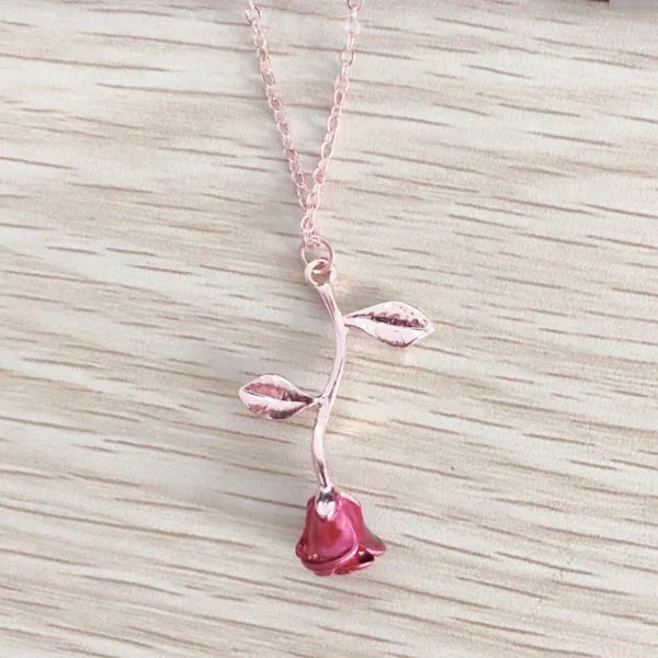 Filipino Delysia King Gold Rose Pendant Necklace
