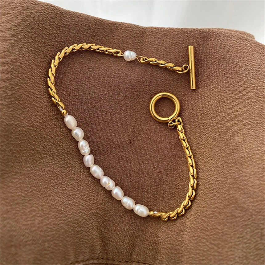 Japanese Pearl Chain Bracelet