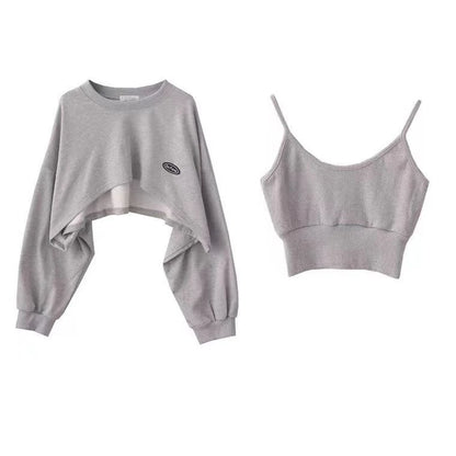 Pecsona Women's Long Sleeve Streetwear Sweatshirt