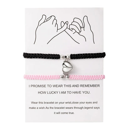 Handmade Heart Magnet Bracelets
