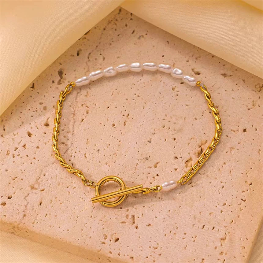 Japanese Pearl Chain Bracelet