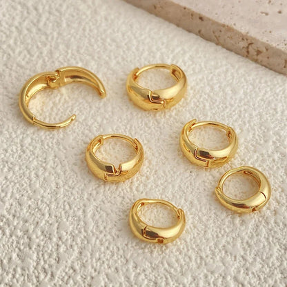 Filipino Gold Hoop Earrings Set