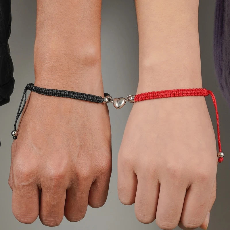 Handmade Heart Magnet Bracelets