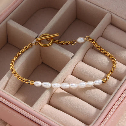 Japanese Pearl Chain Bracelet
